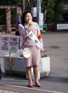 ごみ減量キャンペーン　駅頭にて