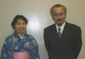 水谷修さんと清原市長 水谷修さんと清原市長