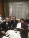 2018年10月30日二階俊博自由民主党幹事長を訪問し、神出政巳・海南市長と幼児教育・保育の無償化に関して要望